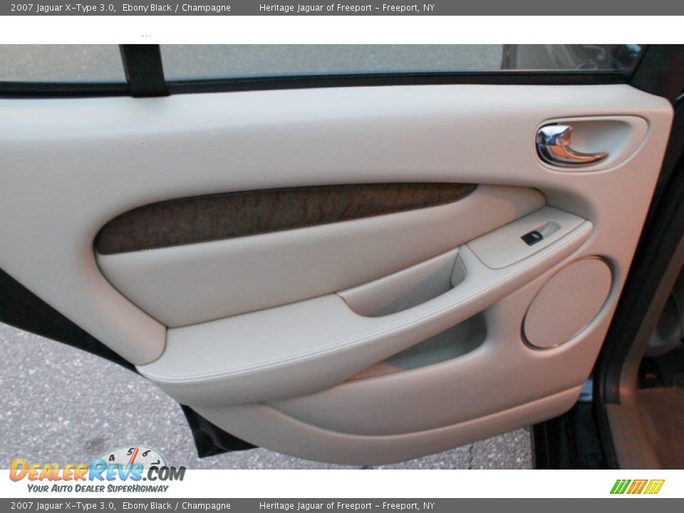 2007 Jaguar X-Type 3.0 Ebony Black / Champagne Photo #17