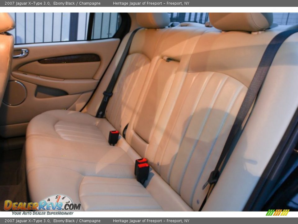 2007 Jaguar X-Type 3.0 Ebony Black / Champagne Photo #18
