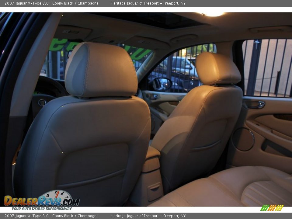 2007 Jaguar X-Type 3.0 Ebony Black / Champagne Photo #19