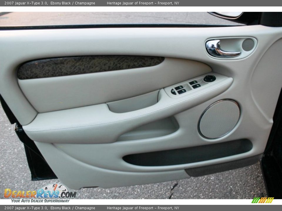 2007 Jaguar X-Type 3.0 Ebony Black / Champagne Photo #20