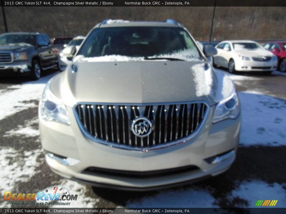 2013 GMC Yukon SLT 4x4 Champagne Silver Metallic / Ebony Photo #3