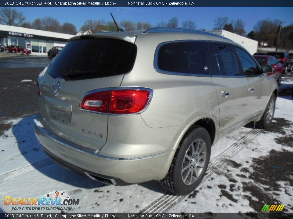 2013 GMC Yukon SLT 4x4 Champagne Silver Metallic / Ebony Photo #6