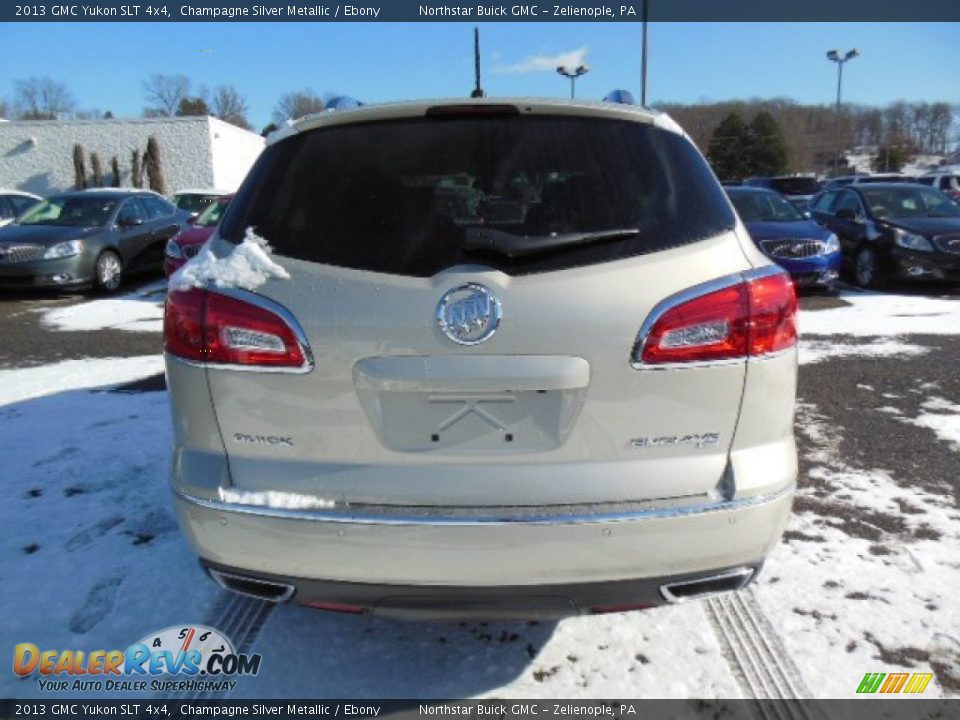 2013 GMC Yukon SLT 4x4 Champagne Silver Metallic / Ebony Photo #7