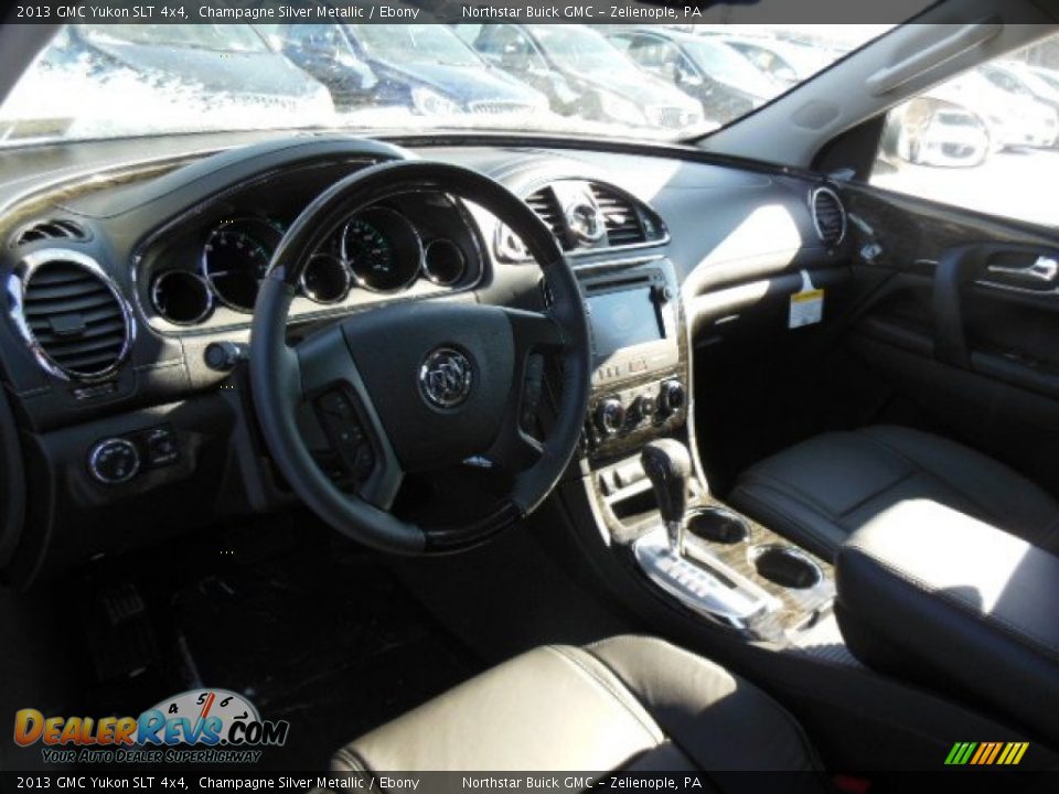 2013 GMC Yukon SLT 4x4 Champagne Silver Metallic / Ebony Photo #10