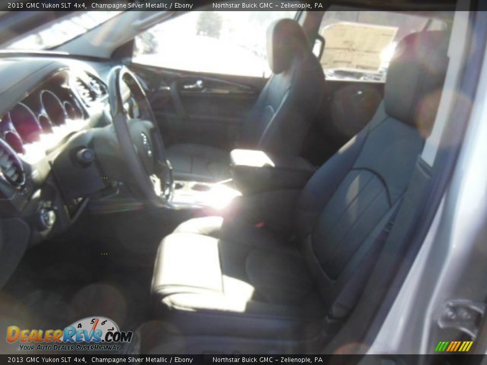 2013 GMC Yukon SLT 4x4 Champagne Silver Metallic / Ebony Photo #11