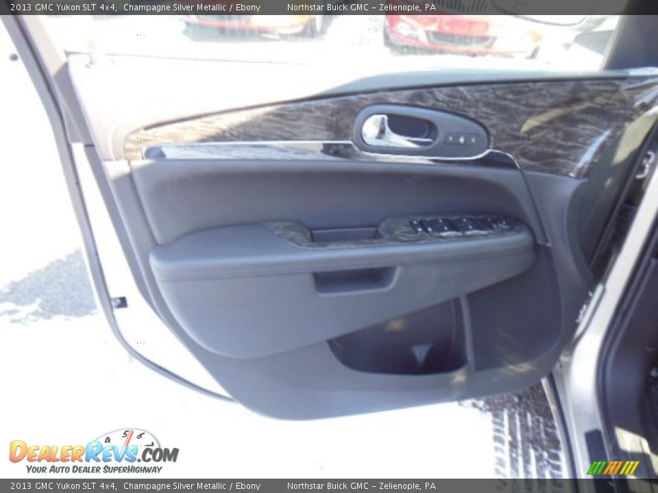 2013 GMC Yukon SLT 4x4 Champagne Silver Metallic / Ebony Photo #12