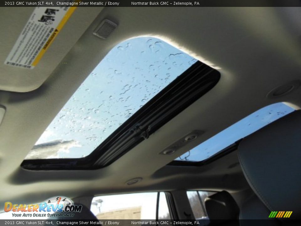 2013 GMC Yukon SLT 4x4 Champagne Silver Metallic / Ebony Photo #15