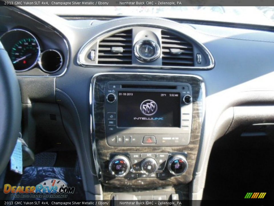 2013 GMC Yukon SLT 4x4 Champagne Silver Metallic / Ebony Photo #16