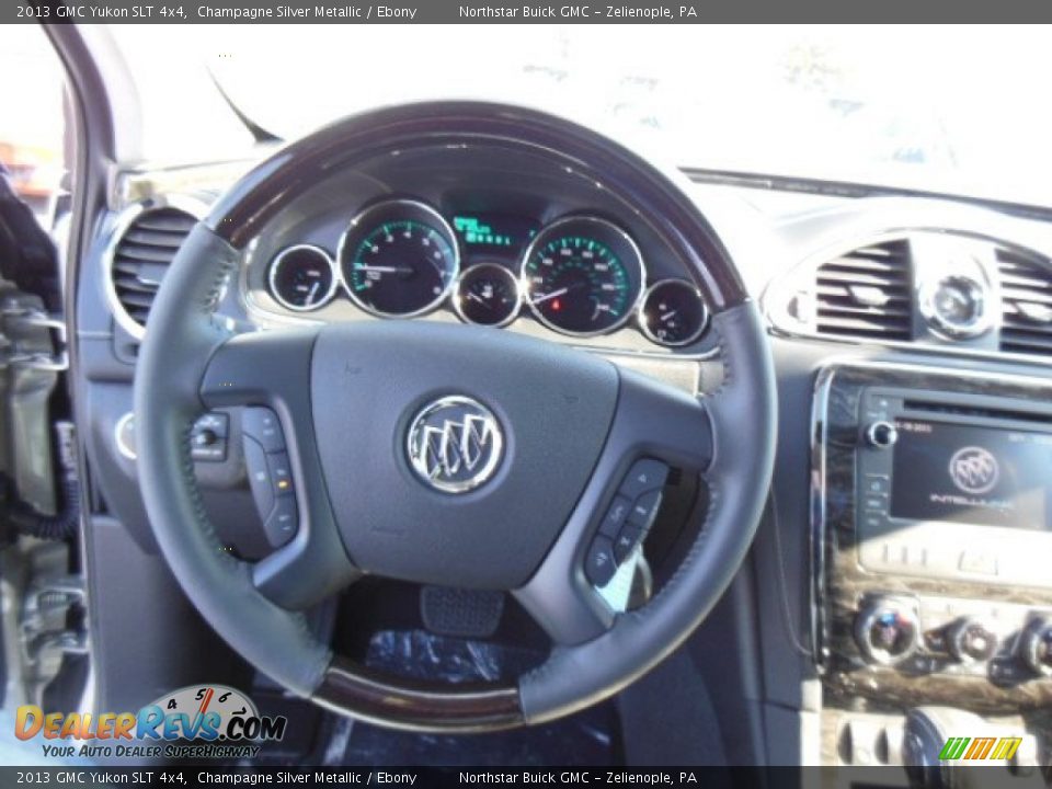 2013 GMC Yukon SLT 4x4 Champagne Silver Metallic / Ebony Photo #18