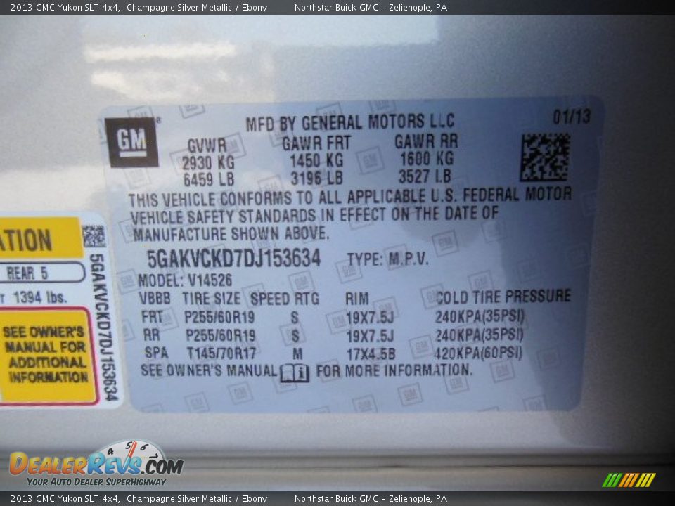 2013 GMC Yukon SLT 4x4 Champagne Silver Metallic / Ebony Photo #20