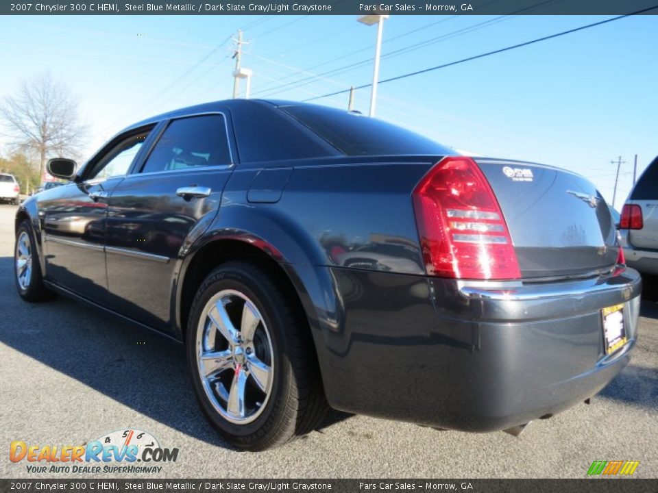 2007 Chrysler 300 C HEMI Steel Blue Metallic / Dark Slate Gray/Light Graystone Photo #2