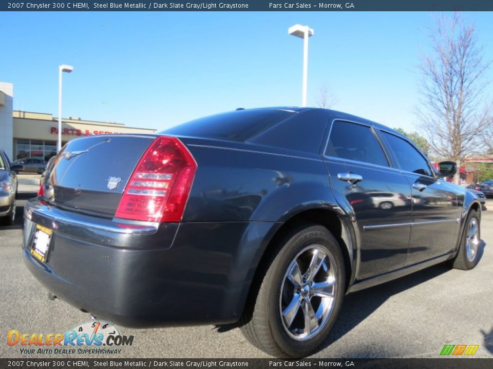 2007 Chrysler 300 C HEMI Steel Blue Metallic / Dark Slate Gray/Light Graystone Photo #3