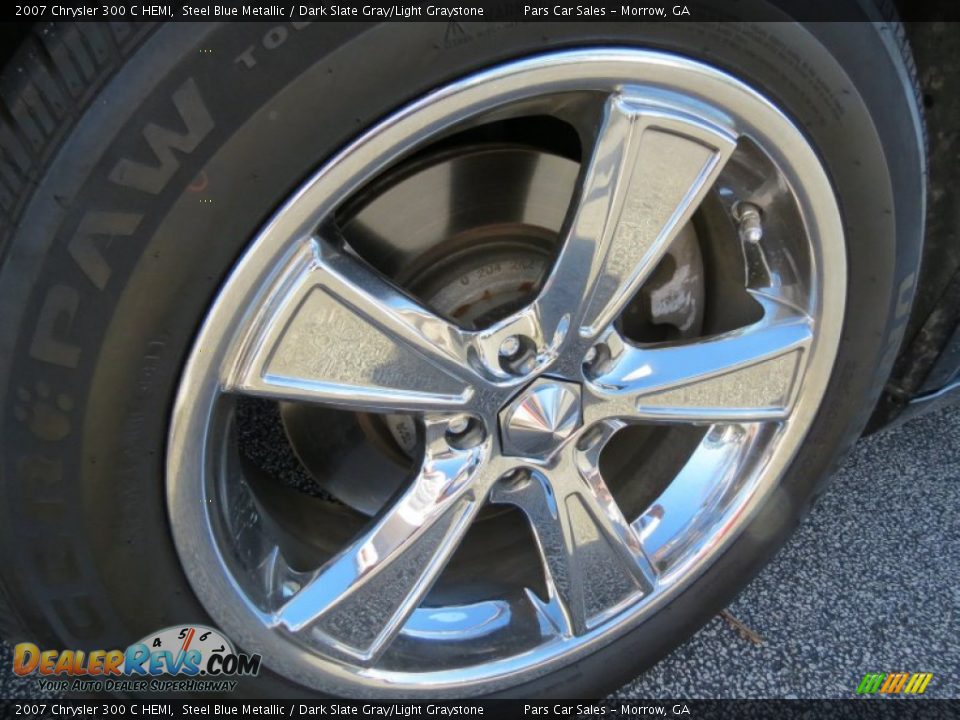 2007 Chrysler 300 C HEMI Steel Blue Metallic / Dark Slate Gray/Light Graystone Photo #5