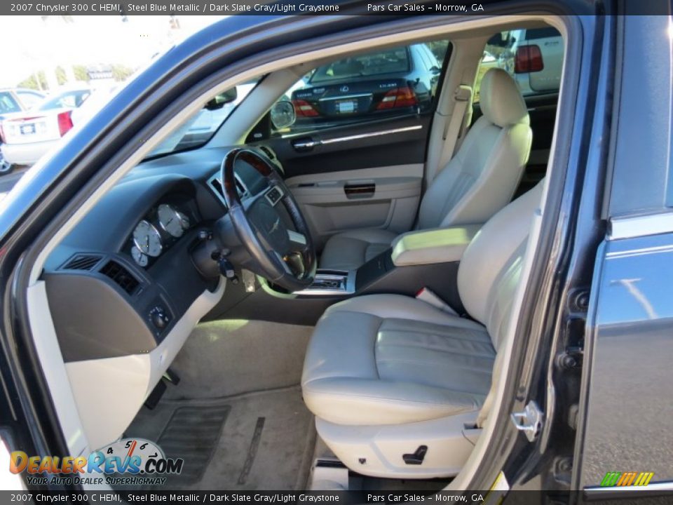 2007 Chrysler 300 C HEMI Steel Blue Metallic / Dark Slate Gray/Light Graystone Photo #7