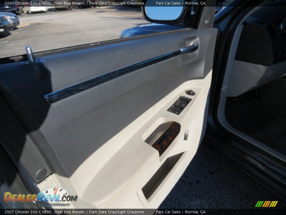2007 Chrysler 300 C HEMI Steel Blue Metallic / Dark Slate Gray/Light Graystone Photo #8
