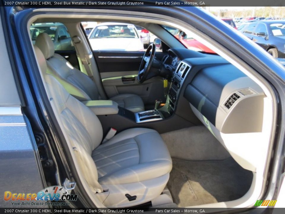 2007 Chrysler 300 C HEMI Steel Blue Metallic / Dark Slate Gray/Light Graystone Photo #11