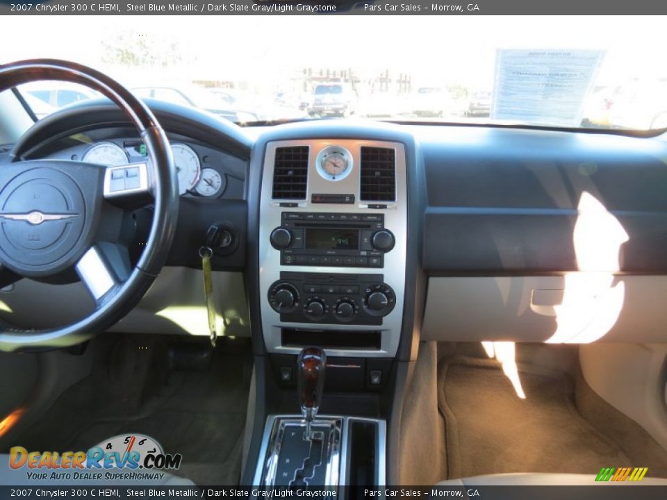 2007 Chrysler 300 C HEMI Steel Blue Metallic / Dark Slate Gray/Light Graystone Photo #12