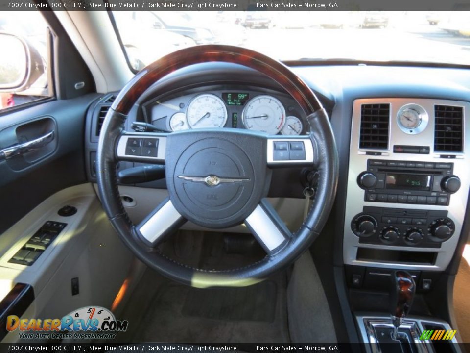2007 Chrysler 300 C HEMI Steel Blue Metallic / Dark Slate Gray/Light Graystone Photo #13