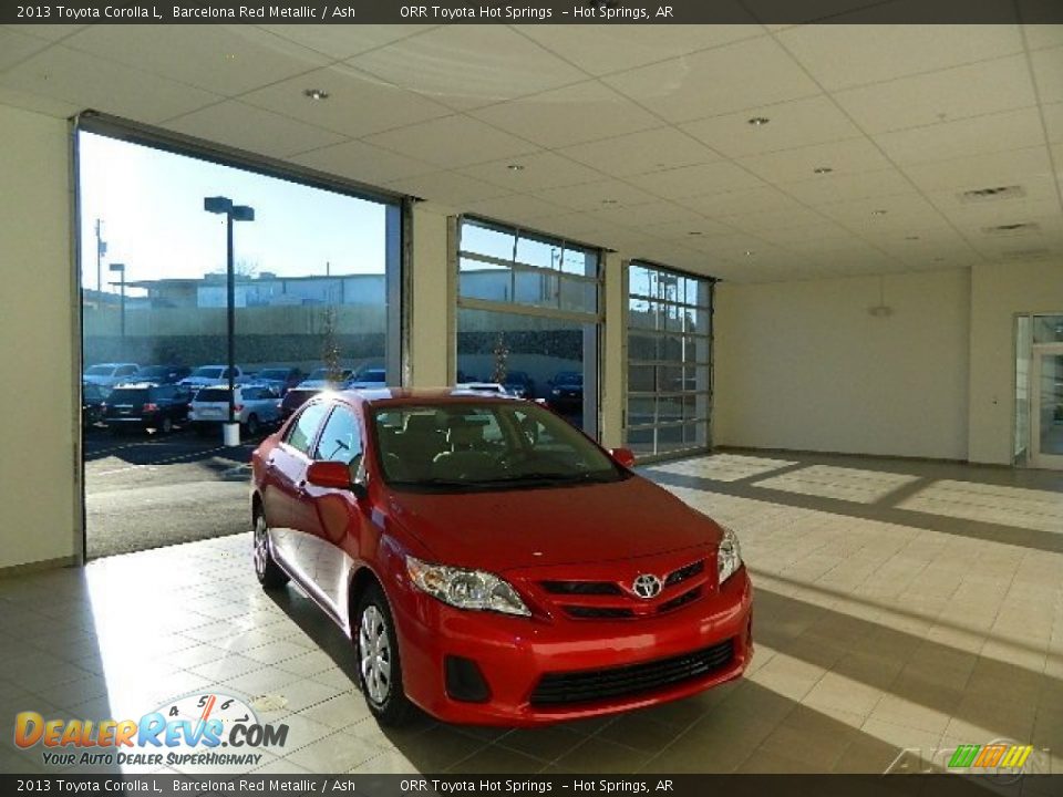 2013 Toyota Corolla L Barcelona Red Metallic / Ash Photo #1