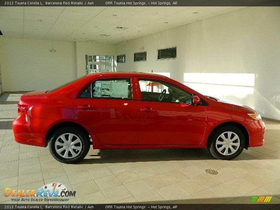2013 Toyota Corolla L Barcelona Red Metallic / Ash Photo #2