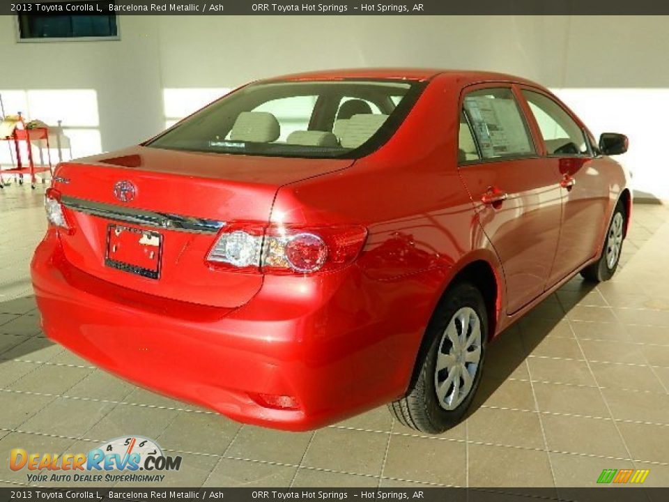 2013 Toyota Corolla L Barcelona Red Metallic / Ash Photo #3