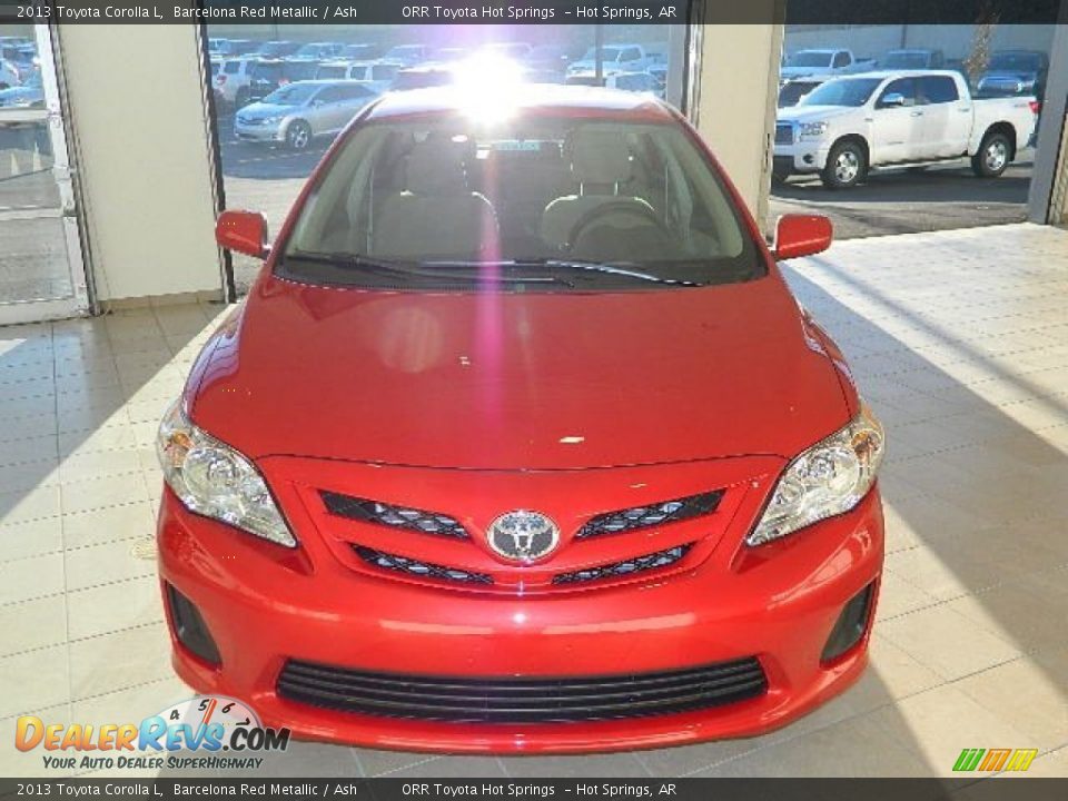 2013 Toyota Corolla L Barcelona Red Metallic / Ash Photo #8