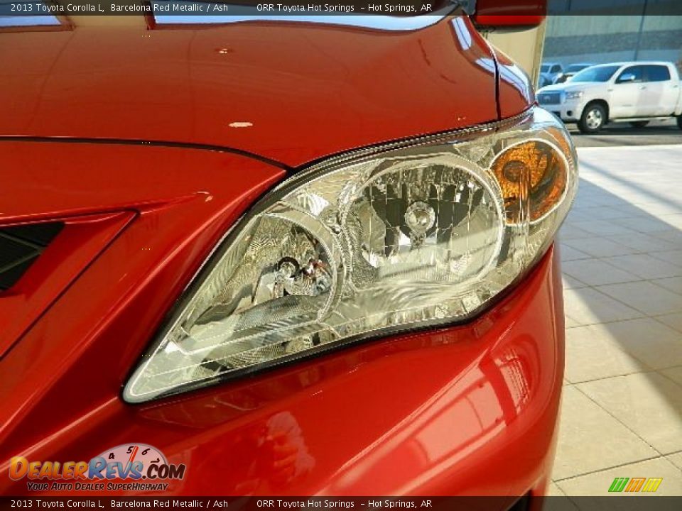 2013 Toyota Corolla L Barcelona Red Metallic / Ash Photo #9