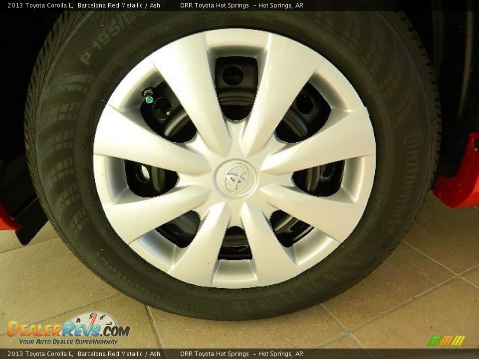 2013 Toyota Corolla L Barcelona Red Metallic / Ash Photo #10