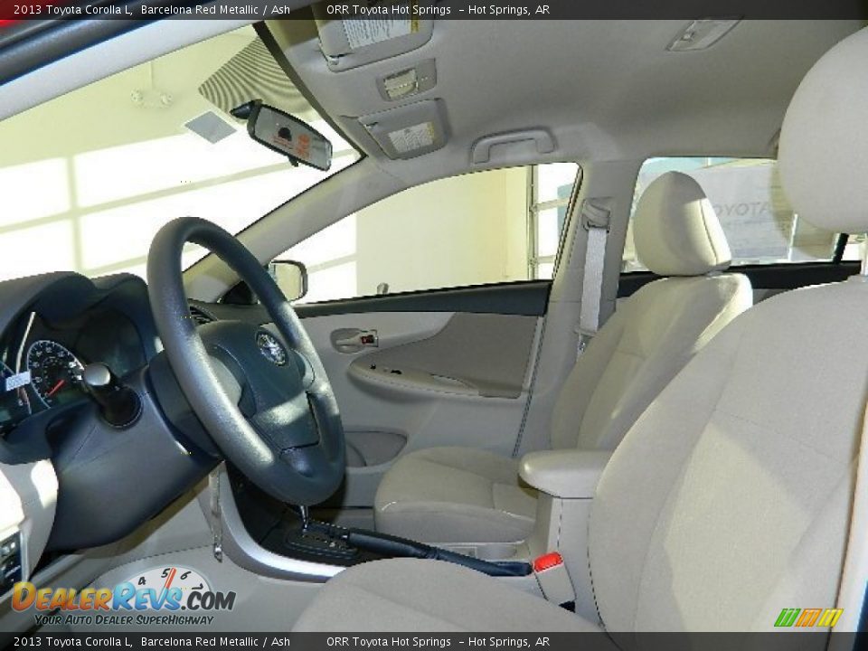 2013 Toyota Corolla L Barcelona Red Metallic / Ash Photo #11