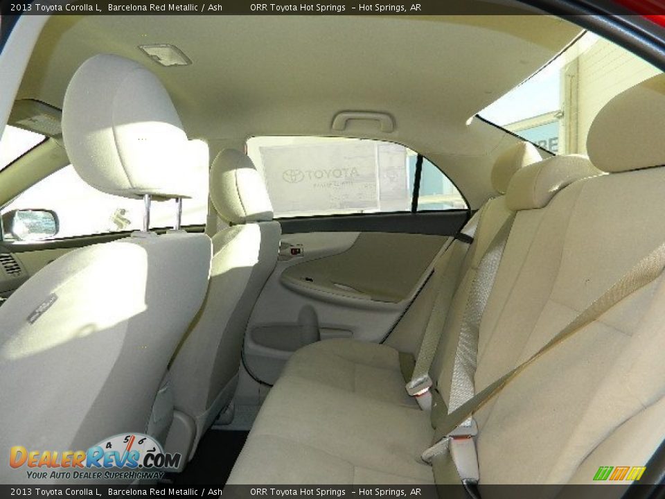 2013 Toyota Corolla L Barcelona Red Metallic / Ash Photo #12