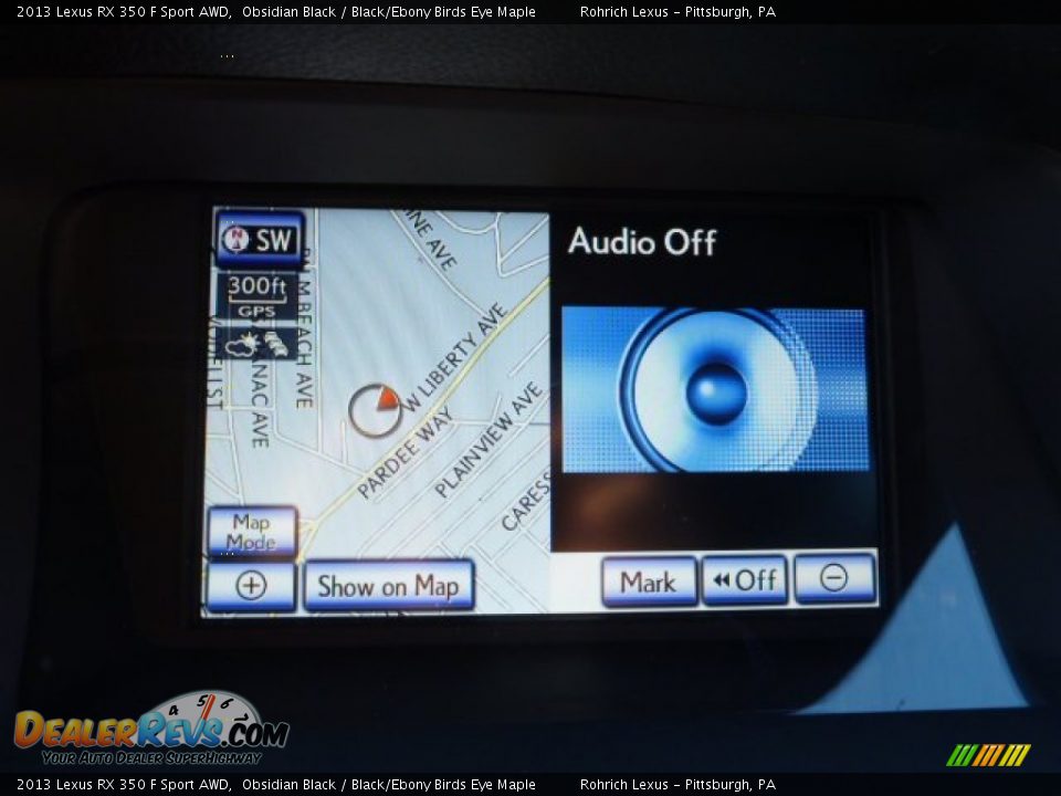 2013 Lexus RX 350 F Sport AWD Obsidian Black / Black/Ebony Birds Eye Maple Photo #16