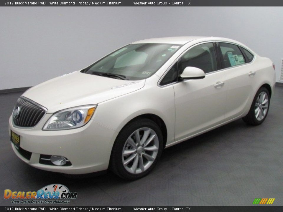 2012 Buick Verano FWD White Diamond Tricoat / Medium Titanium Photo #1