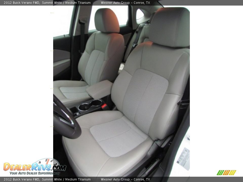 2012 Buick Verano FWD Summit White / Medium Titanium Photo #3