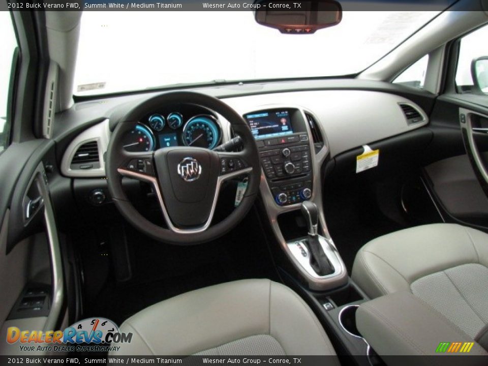 2012 Buick Verano FWD Summit White / Medium Titanium Photo #4