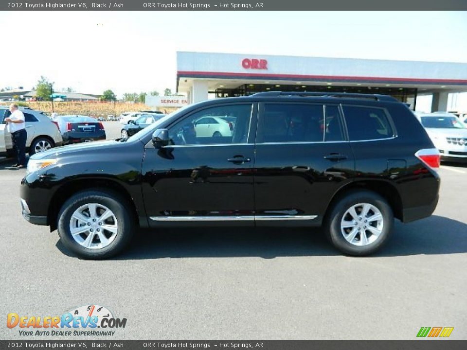 2012 Toyota Highlander V6 Black / Ash Photo #6