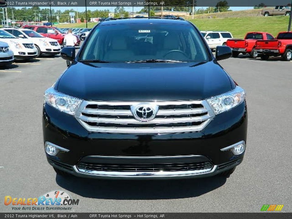 2012 Toyota Highlander V6 Black / Ash Photo #8