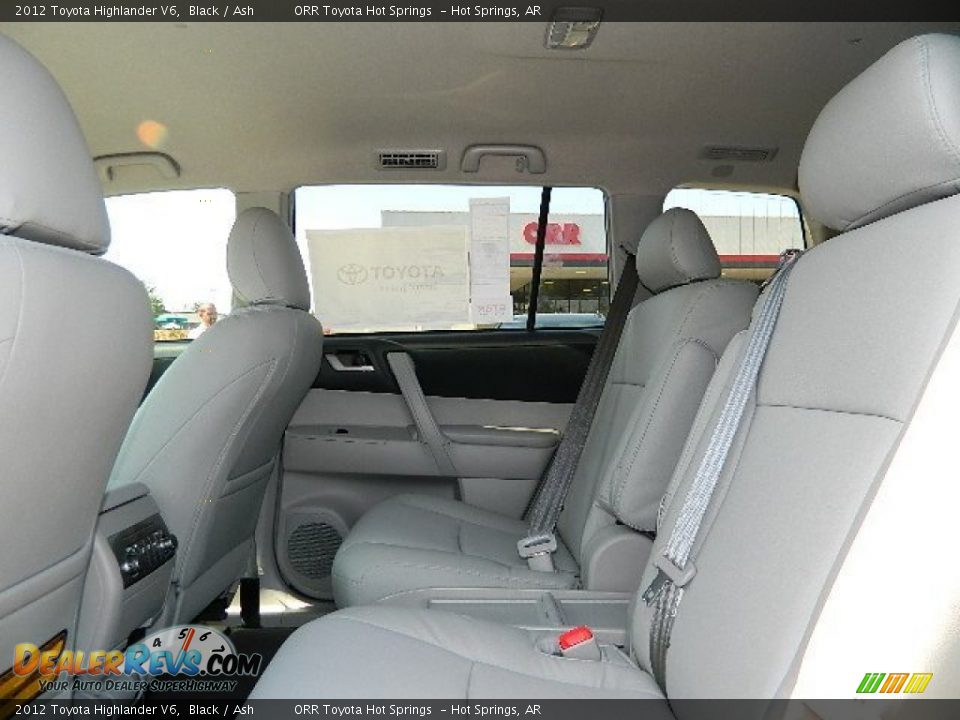 2012 Toyota Highlander V6 Black / Ash Photo #12