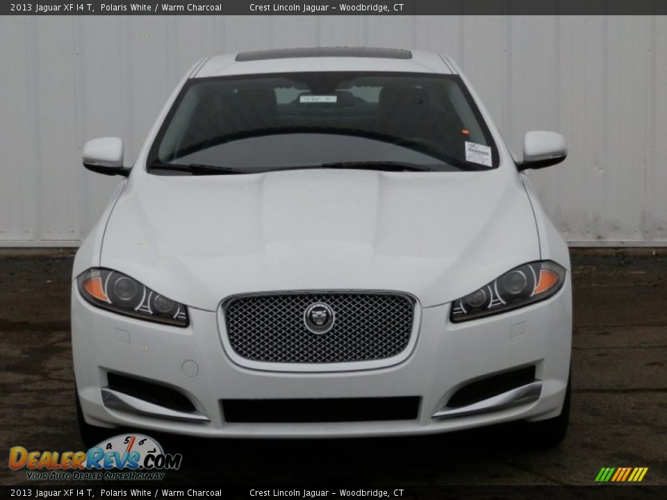2013 Jaguar XF I4 T Polaris White / Warm Charcoal Photo #2