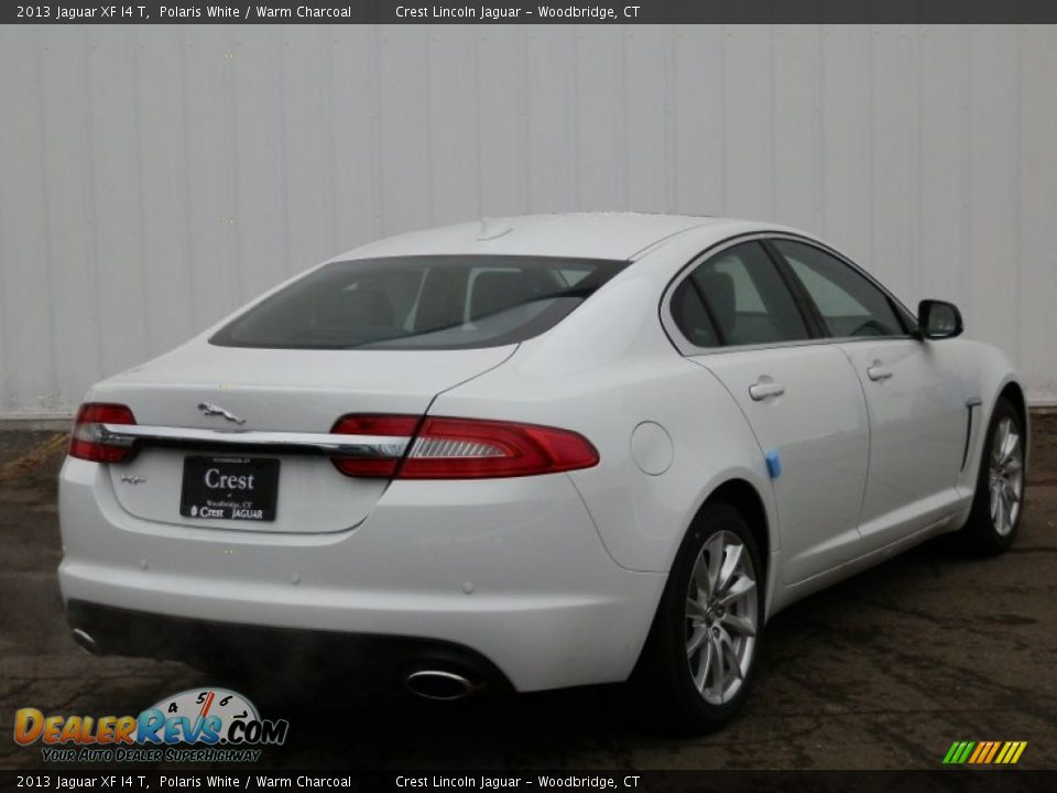 2013 Jaguar XF I4 T Polaris White / Warm Charcoal Photo #4