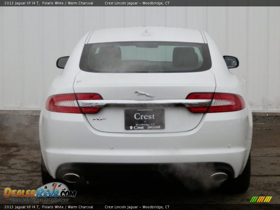 2013 Jaguar XF I4 T Polaris White / Warm Charcoal Photo #5