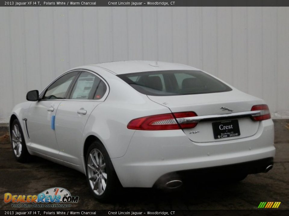 2013 Jaguar XF I4 T Polaris White / Warm Charcoal Photo #6