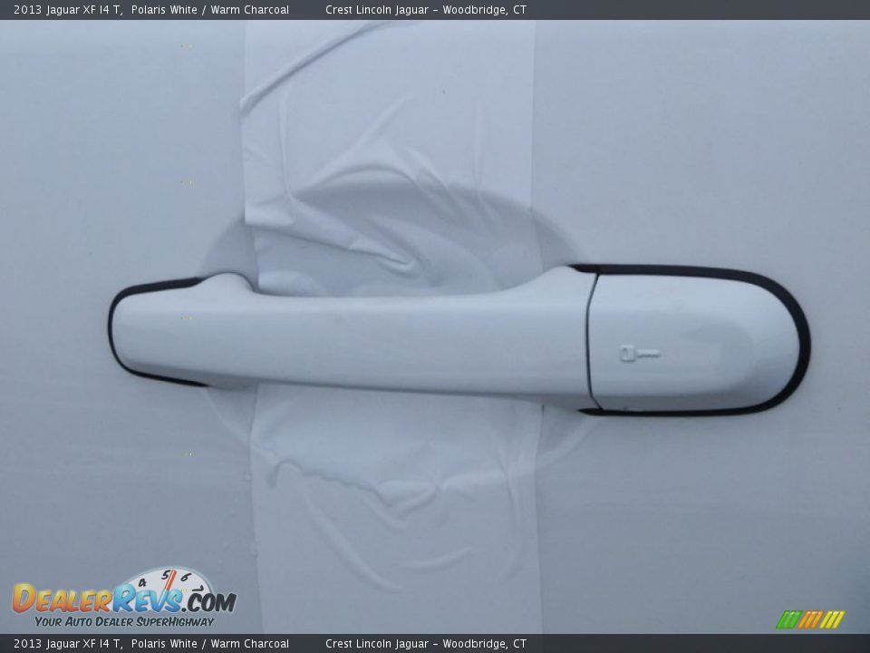 2013 Jaguar XF I4 T Polaris White / Warm Charcoal Photo #12