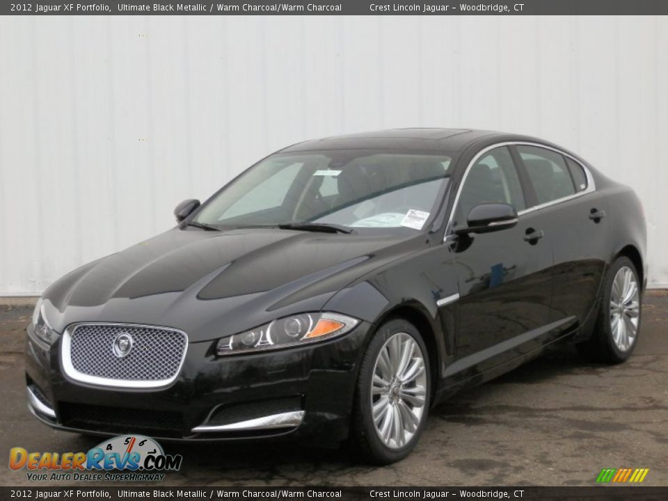 2012 Jaguar XF Portfolio Ultimate Black Metallic / Warm Charcoal/Warm Charcoal Photo #1