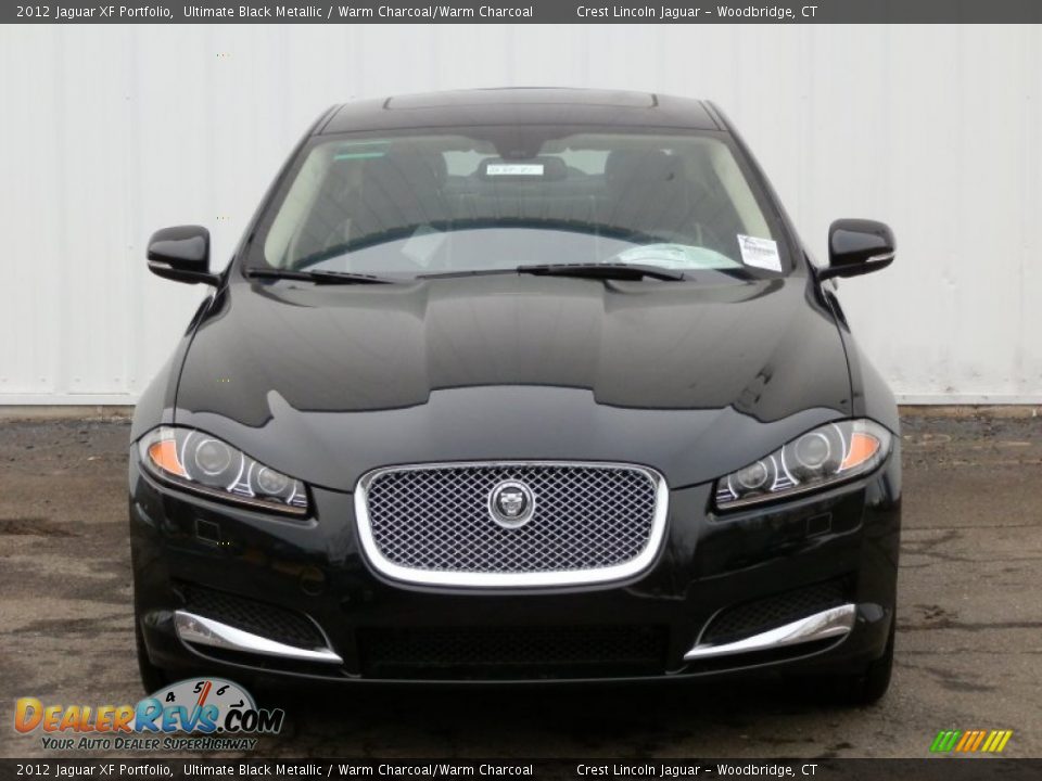 2012 Jaguar XF Portfolio Ultimate Black Metallic / Warm Charcoal/Warm Charcoal Photo #2