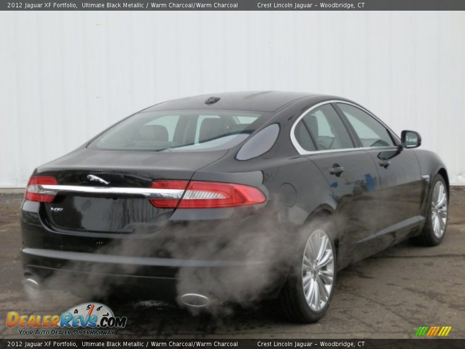 2012 Jaguar XF Portfolio Ultimate Black Metallic / Warm Charcoal/Warm Charcoal Photo #4