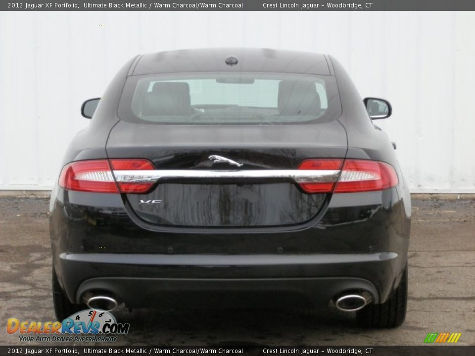 2012 Jaguar XF Portfolio Ultimate Black Metallic / Warm Charcoal/Warm Charcoal Photo #5