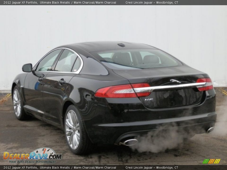 2012 Jaguar XF Portfolio Ultimate Black Metallic / Warm Charcoal/Warm Charcoal Photo #6