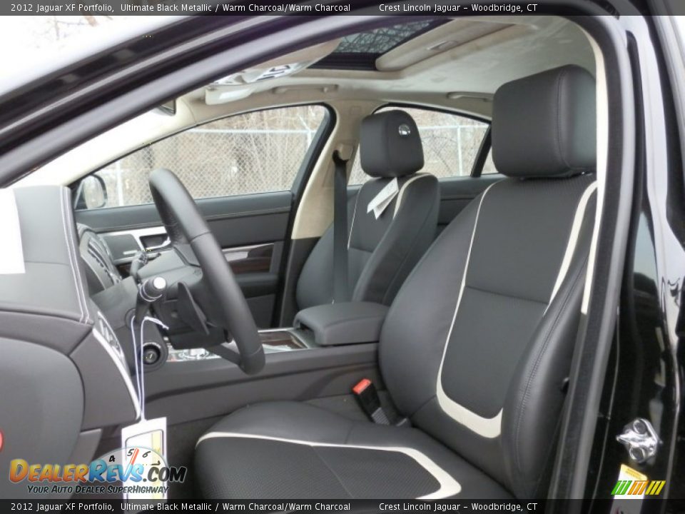 2012 Jaguar XF Portfolio Ultimate Black Metallic / Warm Charcoal/Warm Charcoal Photo #8