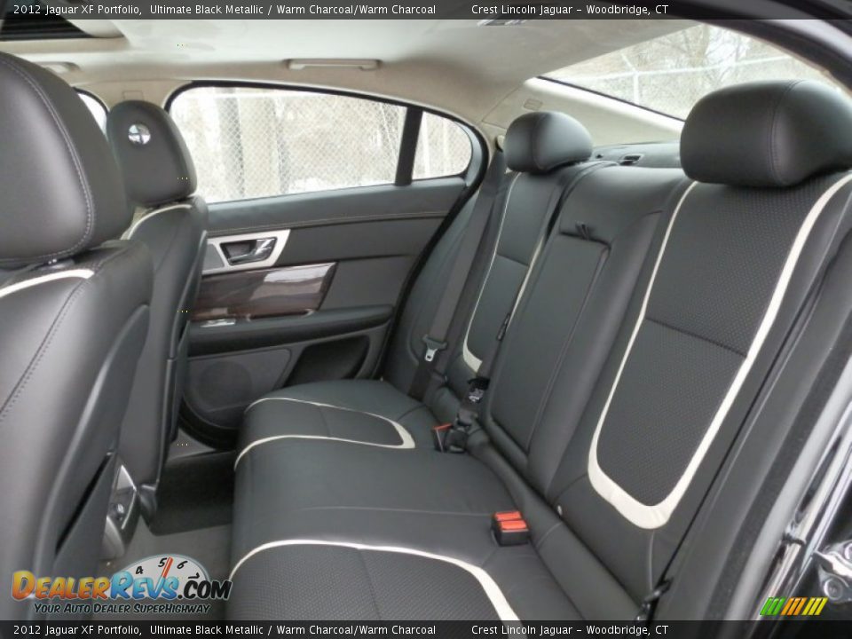 2012 Jaguar XF Portfolio Ultimate Black Metallic / Warm Charcoal/Warm Charcoal Photo #9