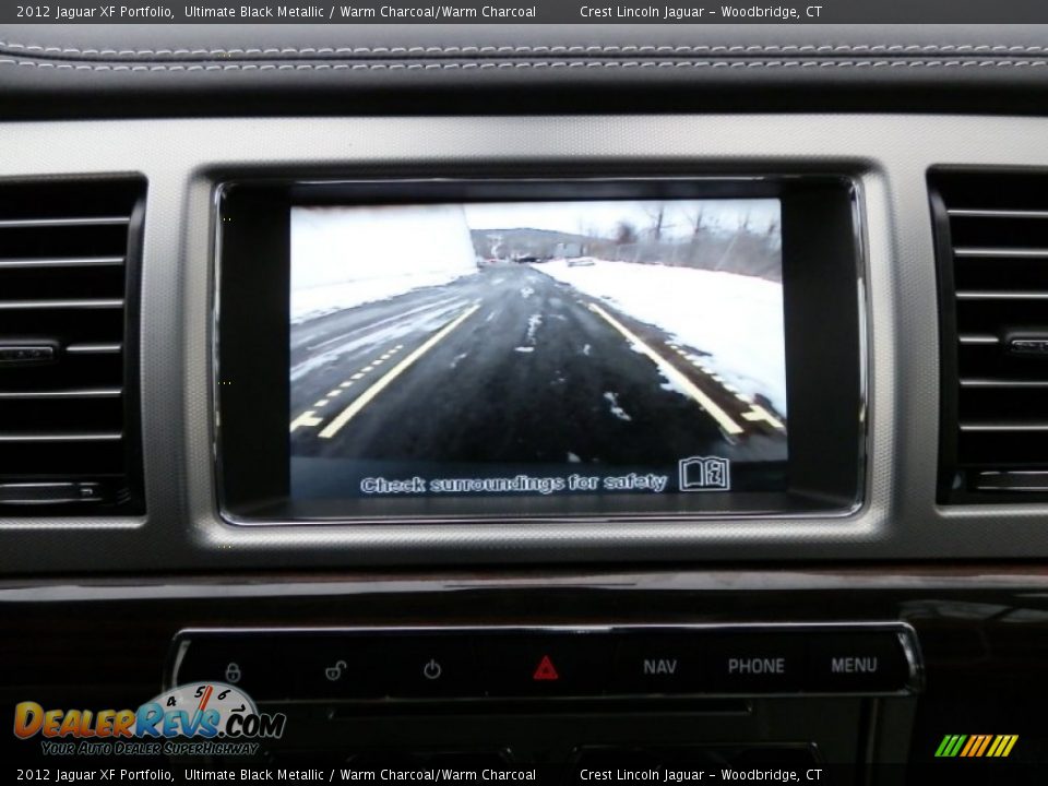 2012 Jaguar XF Portfolio Ultimate Black Metallic / Warm Charcoal/Warm Charcoal Photo #15
